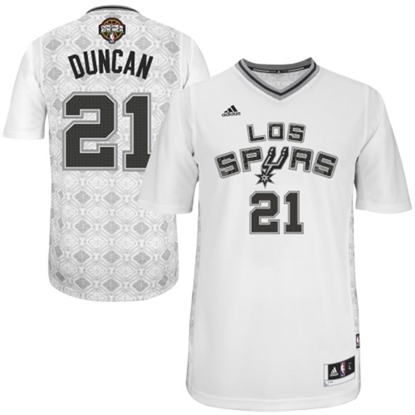 Men's  2014 Noches Enebea San Antonio Spurs #21 Tim Duncan Jersey